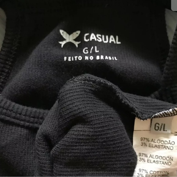 Casual Racer Back Tank Top Color Black Size Large - Picture 5 of 5